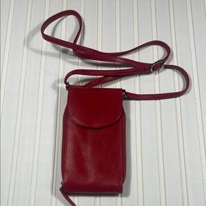 Reid Genuine Leather Cell Phone Crossbody Bag